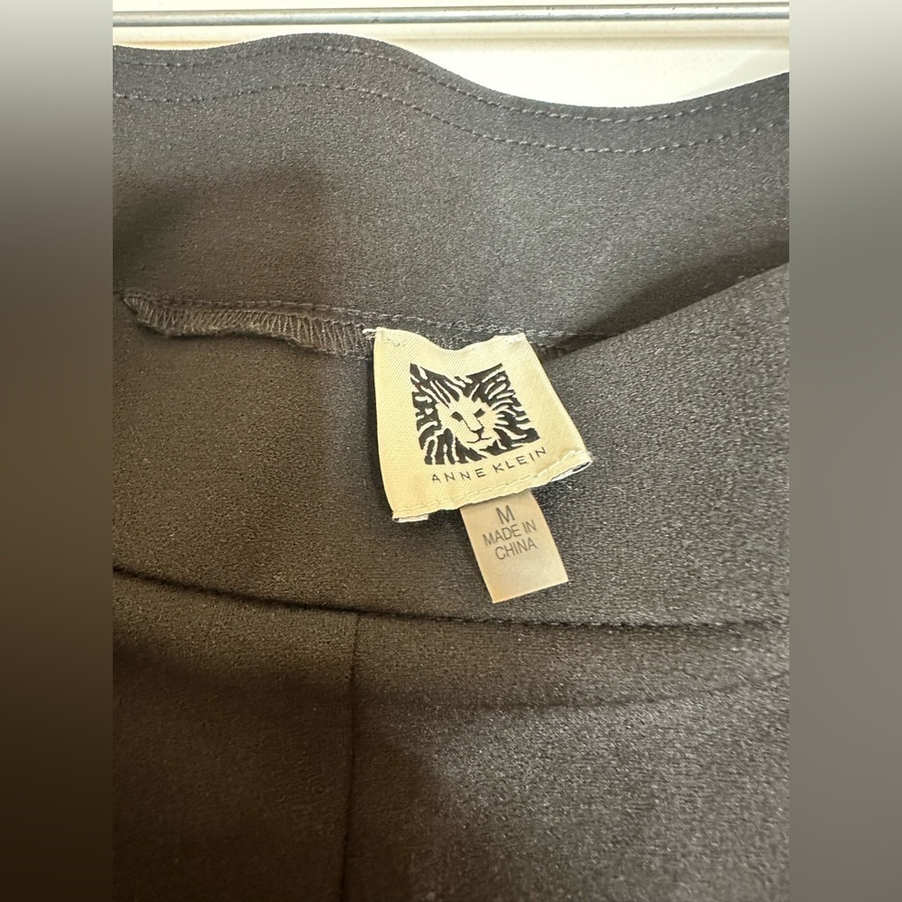 Anne Klein Black Wide Leg Dress Pants Women’s Size M Work Office - Picture 4 of 5